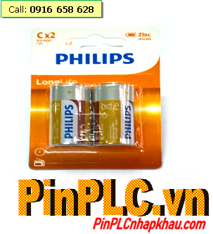 Philips R14C2B , Pin trung C 1.5v Philips R14C2B  alkaline chính hãng